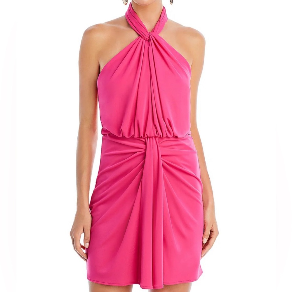 Cinq à Sept Pink Halter Dress